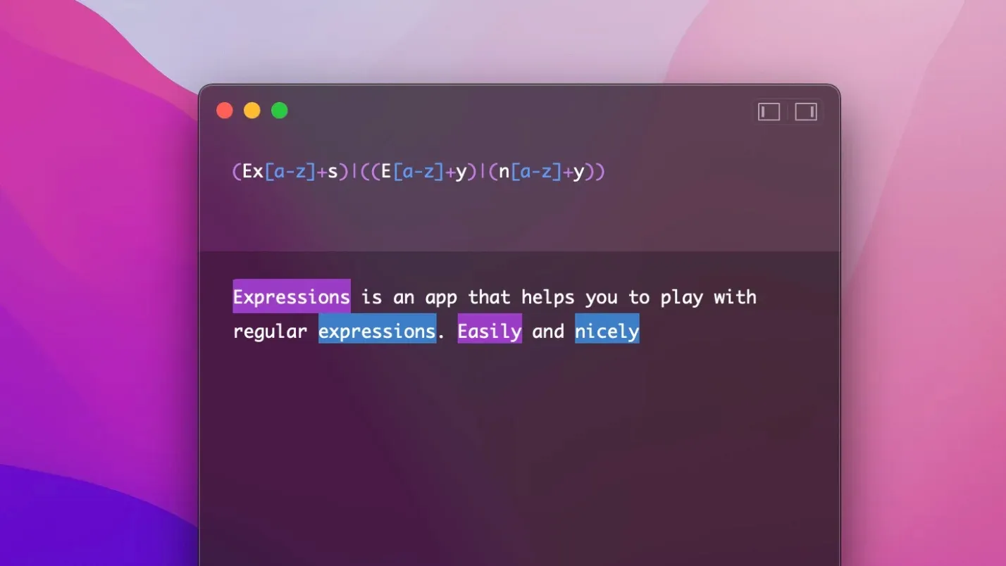 Expressions regex tester for macOS